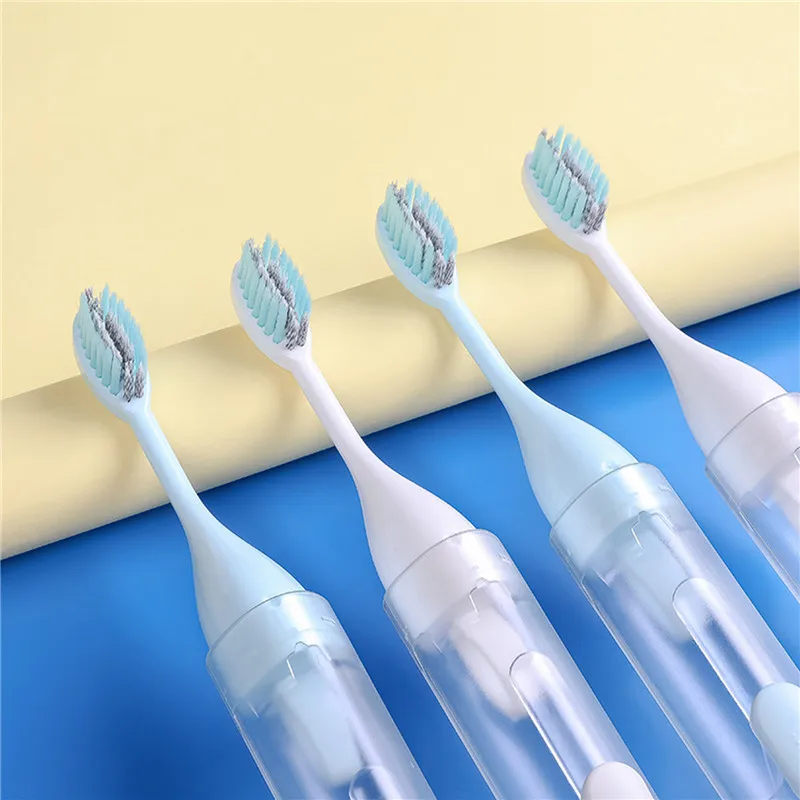 Portable Folding Toothbrush Travel Toothbrush Set Creative Tooth Clean Tools Can Hold Toothpaste