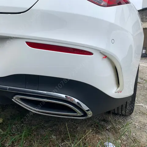 Carbon Look Rear Bumper Spoiler Canards Vents Cover Trim For Mercedes Benz CLA Class W118 C118 CLA220 250 260 45 AMG 2020-2024 8 best sales mercedes benz cla 250 - №7