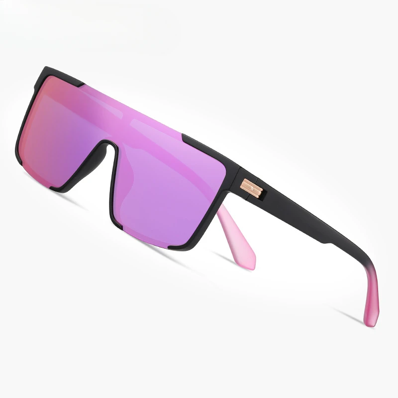 Large Frame Integrated Sunglasses Colorful Polarized UV400 Sunglasses Men's and Women's Half Frame Sunglasses of The Same Style