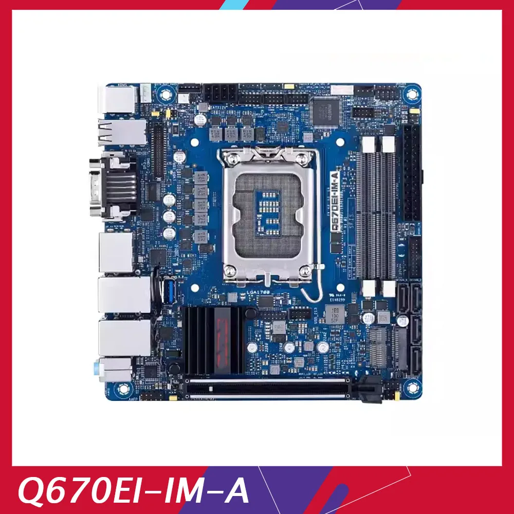 Q670EI-IM-A Embedded Mini-ITX Industrial Motherboard 3DP HDMI com Dual Network Port