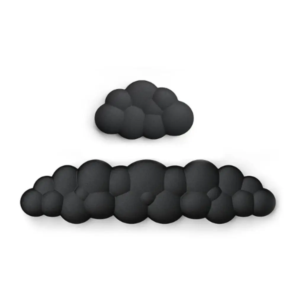Cloud Shaped Keyboard Wrist Rest Pad Memory Cotton Waterproof Mouse Pad Anti-slip Soft Surface Wristband Mouse Mat Gamer