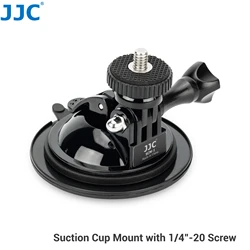 JJC Action Camera Holder Hand Pump Suction Cup 120° Adjustable with 1/4