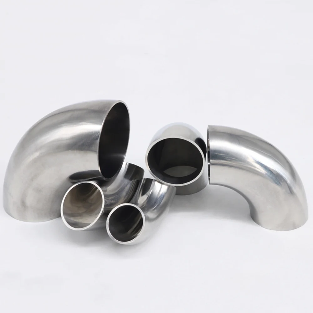 

19mm/25/32/38/45/51mm OD Sanitary Butt Weld 90 Degree Elbow Bend Pipe 304 stainless steel Fitting For Home brew Wine Beer