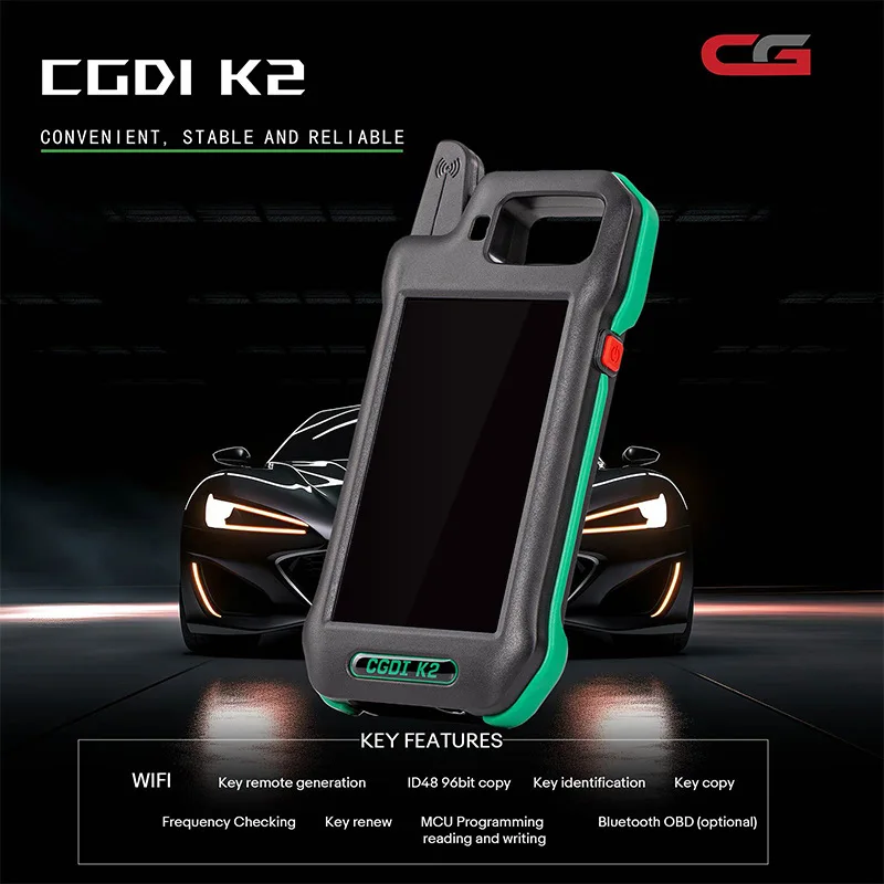 CGDl K2 Wifi Professional Multi functional Intelligent Locksmith Key Tool Remote Generator Supports 96 bit ID Free Update