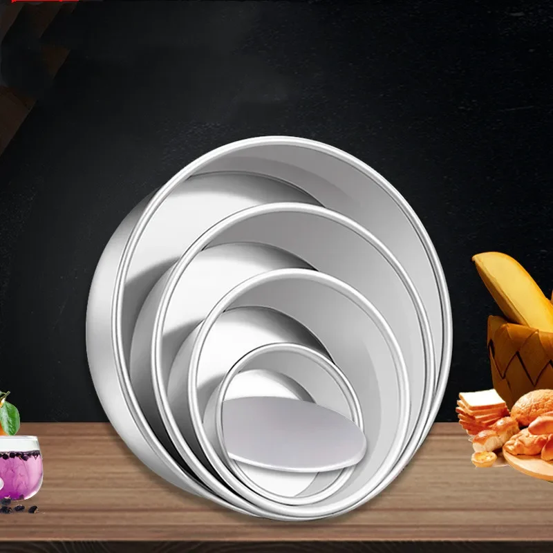 2/4/5/6/7/8/9/10 INCH Cake Mould Cake Aluminum Alloy Round Pudding Cheesecake Mold Set with Removable Bottom Cake Baking Pan