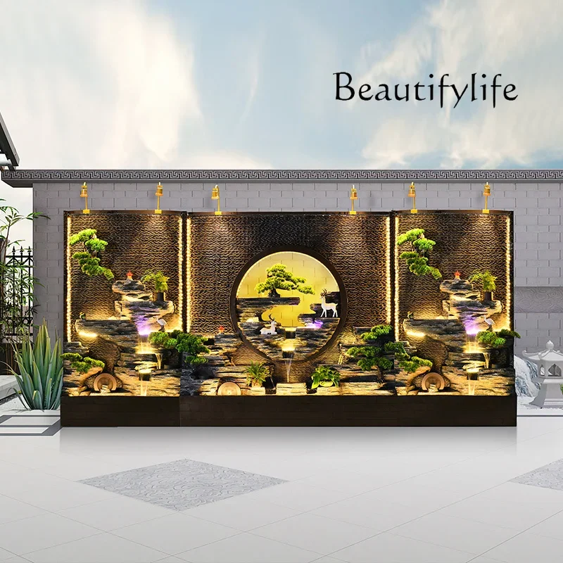 

Water Curtain Wall Water Wall Screen Courtyard Rockery Fountain Restaurant Company Fortune Landscape Furnishing Articles