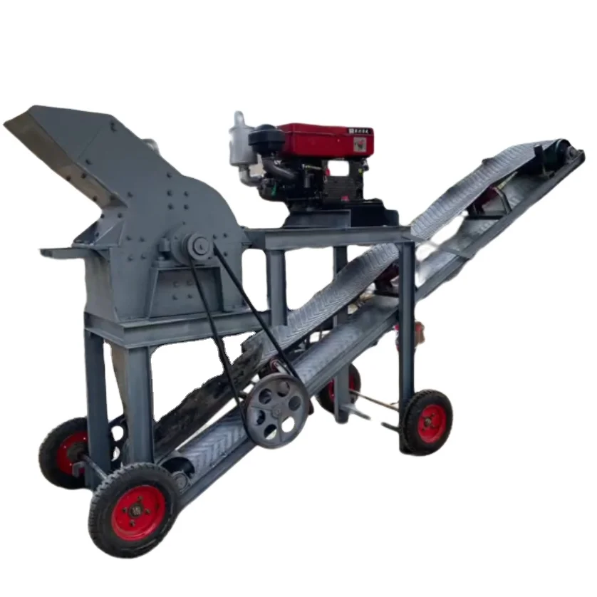 2025 Hot Sale Easy Moving diesel Type Small Mobile Hammer Crusher Machine