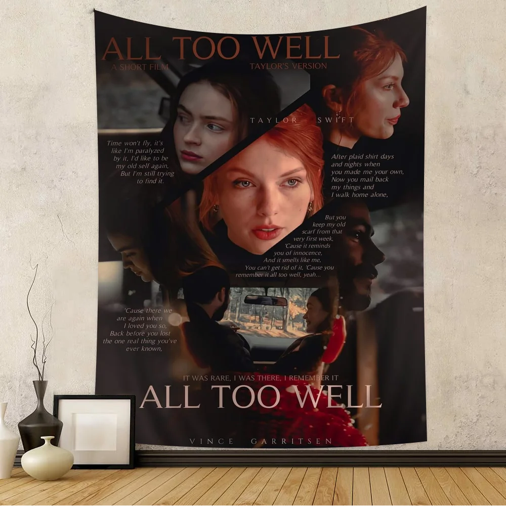 نسيج أنيمي معلق لديكور المنزل ، فيلم قصير ، جيد جدا ، كلمات ، التارو ، الهبي ، سجاد الحائط ، النوم ، الهبي