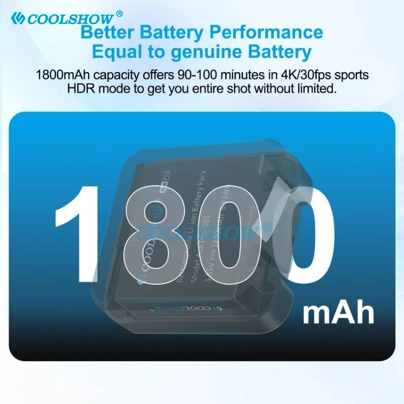 1800mah Battery For Insta360 Ace Pro 360 Rechargeable Battery Action Camera Accessories For Insta 360 Ace Batteries Charger