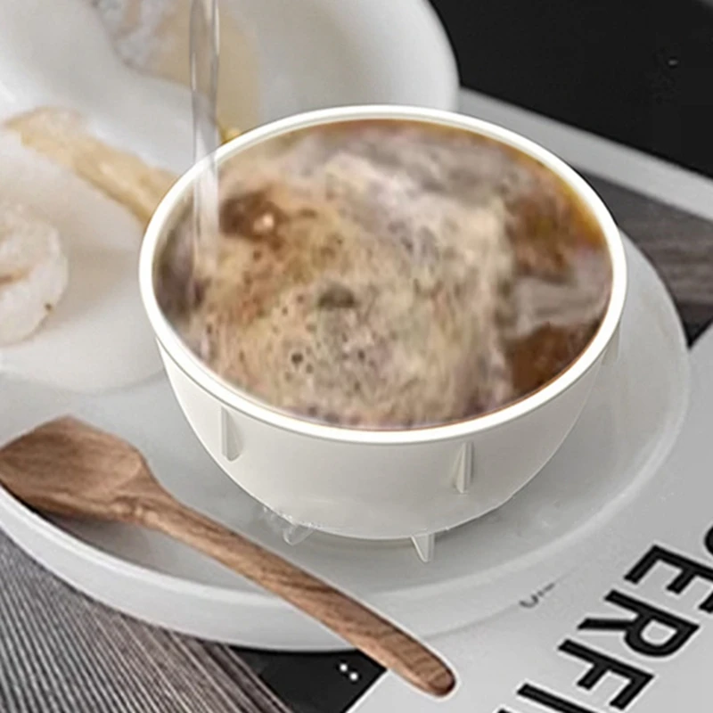 Cuencos de ventosas de café de 200 Ml, taza de café apilable para entusiastas del café, cafetería y oficina, Reduce la pérdida de calor