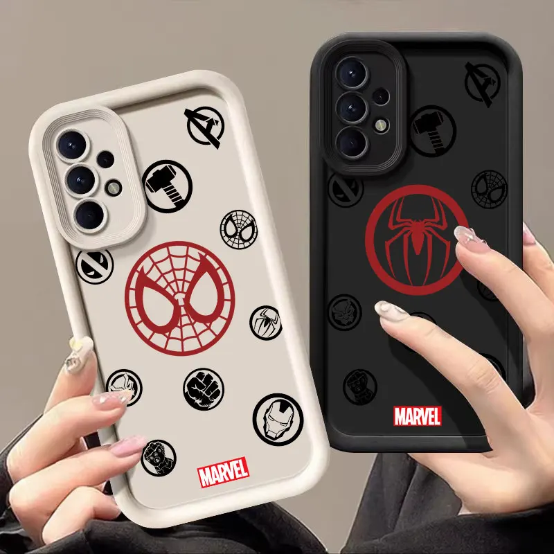 Marvel Logo Case For Samsung Galaxy A57 A56 5G A37 A36 A17 A07 A26 A16 A06 A55 A52 A14 A73 A34 Soft Silicone Protective Cover