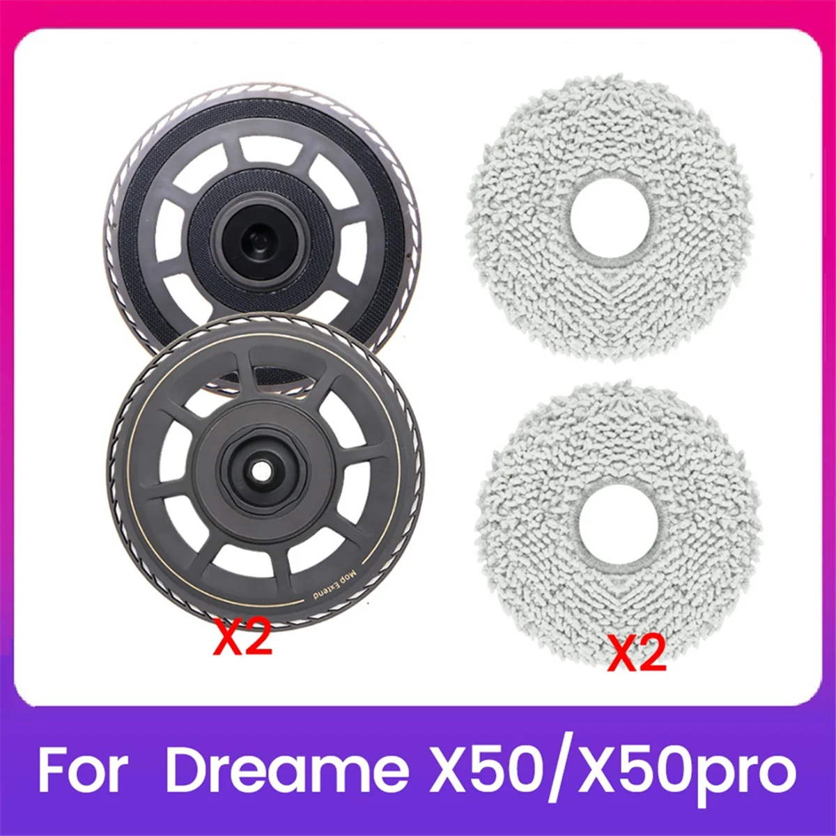 

Hot sale Mop Pad Bracket Kit for X50 / X50 Pro Vacuum Cleaner Accessories Replacement Sweeper Mop Cloth
