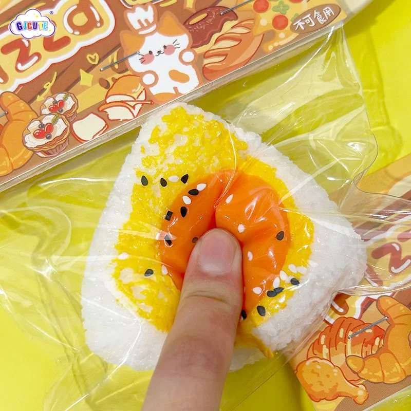 1pcs Simulation Egg Yolk Rice Balls Mochi Pinching Toy Squishy Toy Stress Release Toy Slow Rebound Decompression Toys