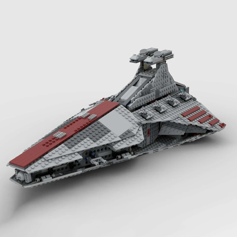 

НОВЫЙ 1147 шт., фильм «Звездный битва», MOC, класс Венатора, модель «Атака Круизера», творческие идеи «сделай сам», детская игрушка, сборка, головоломка, подарок