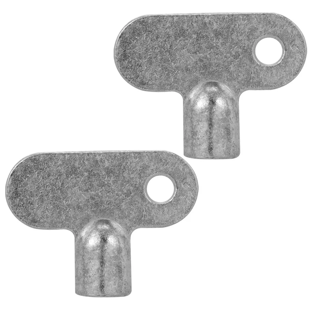 2pcs Universal Radiator Bleed Key – Zinc Alloy Air Vent Valve Tool for Old Radiators & Plumbing Systems