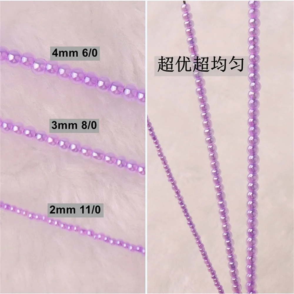 2/3/4mm Super Uniform Nachahmung Tschechische Jade Glas Eis Rocailles Für Schmuck Armband Ring DIY Charme Zubehör – Detail 6