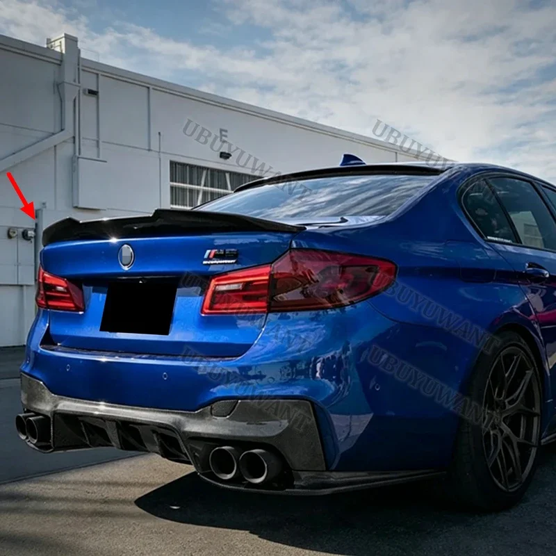 For BMW 5 Series G30 G38&M5 F90 PSM Style 2016-2023 Rear Trunk Lip Carbon Fiber Wing Spoiler Car Styling