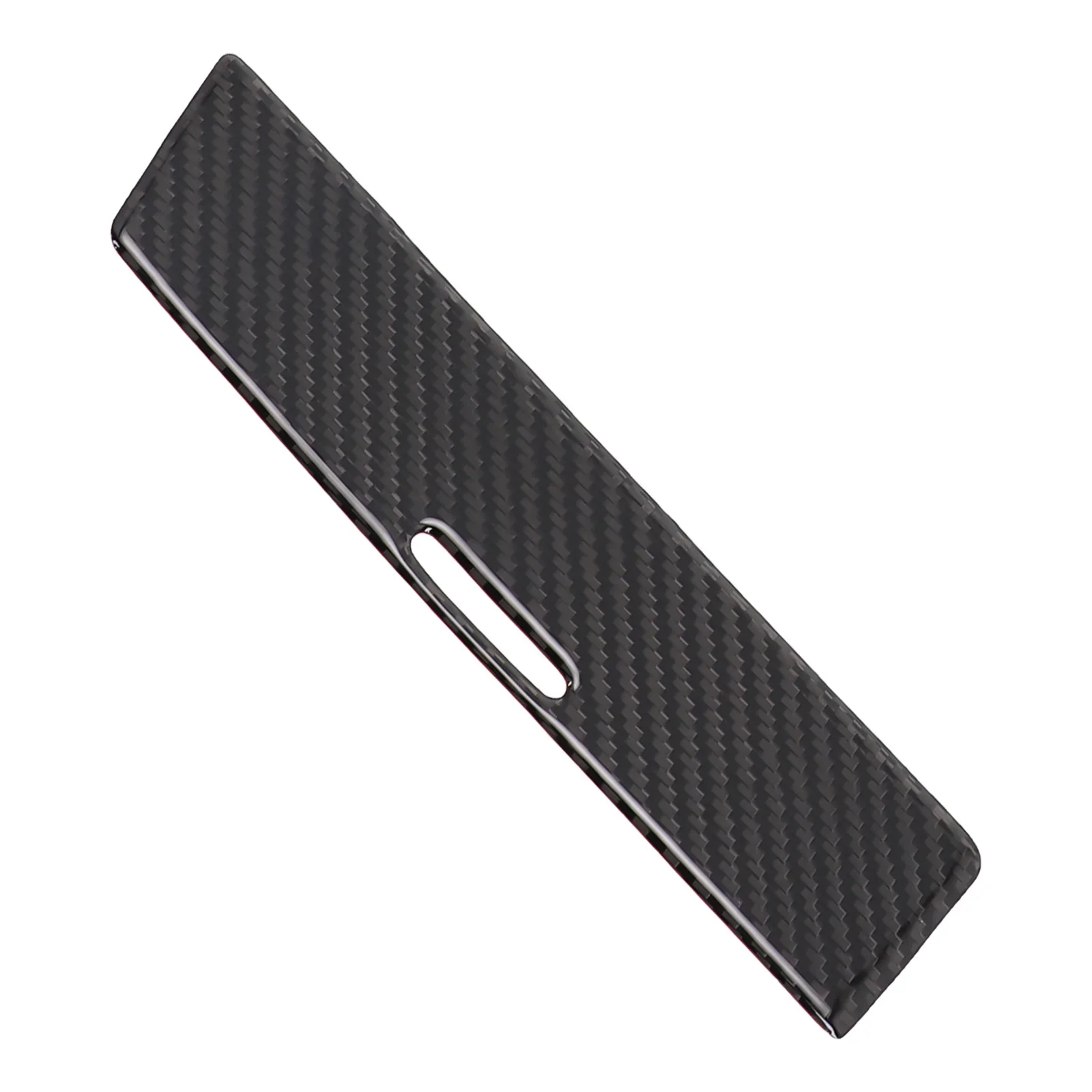 Carbon Fiber Car Interior Central Strip Cover Trim For BMW E46 3 Series Adhesive Type High Temperature Resistant