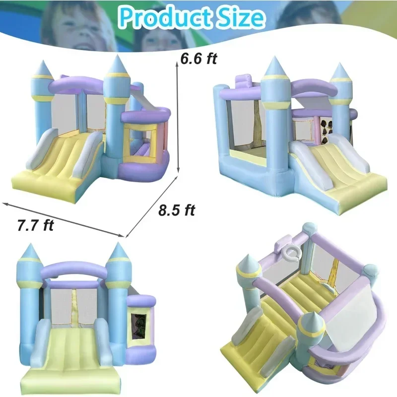 RETRO JUMP Bounce House,Inflatable ,Bouncy with Blower,Castle Slide,Kids Ar