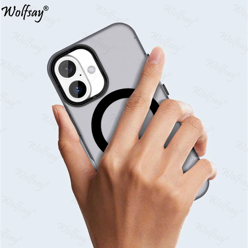 

Прозрачный чехол для iPhone 17, чехол для iPhone 17 Air 17 Pro Max, магнитный адсорбционный чехол для беспроводной зарядки для iPhone 17, чехол