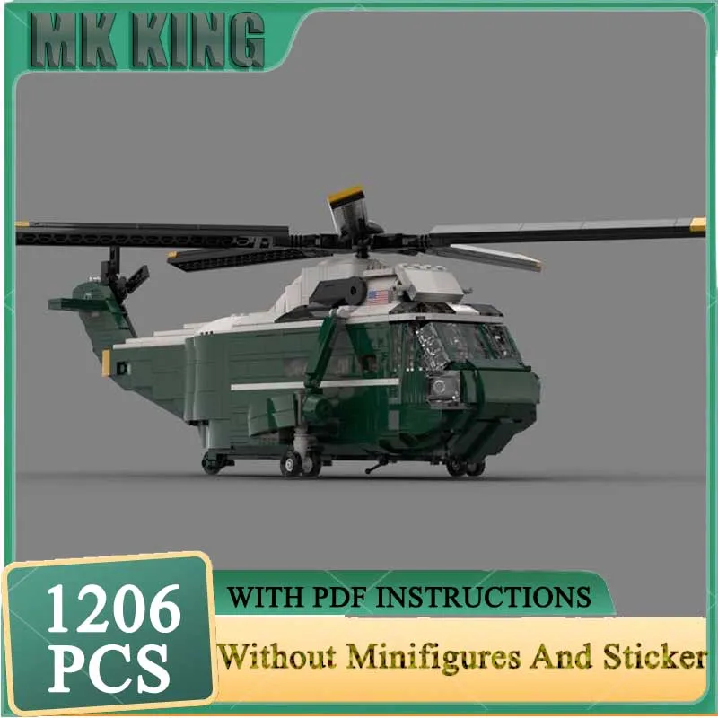 

Aircraft Moc Building Bricks SH-3D Sea King Model Technology Military Fighter Model Blocks Assembly Gift Birthday Toys DIY Sets