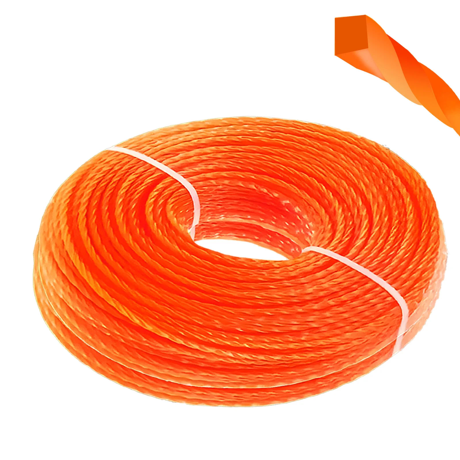 COSY Garden Tools 25m/15m*2.4mm/2.7mm/3mm/3.5mm/4mm Grass Trimmer Line Nylon Spiral Brush Cutter Rope  Lawn Mower Head Accessory