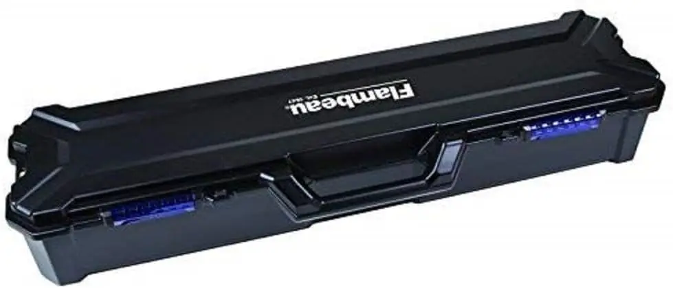 Portable Fishing Rod Storage Box with Bunk Design, Holds 4 Rods Securely for Easy Transport