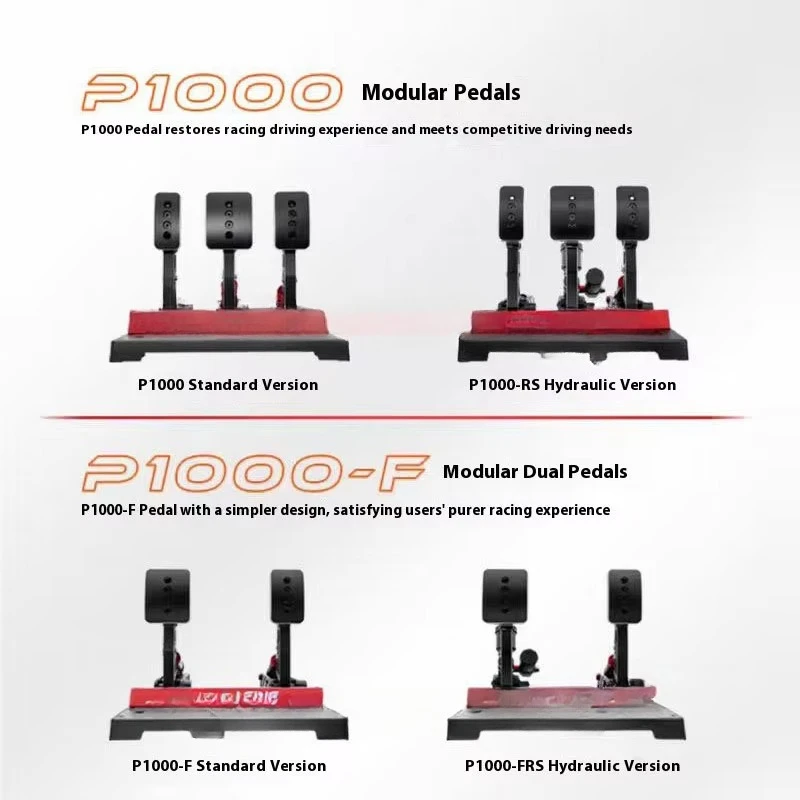 2026-Factory Simagic P1000-RS Hydraulic Racing Simulator Pedal Set Plastic Pedals for Video Racing Games Game Accessories