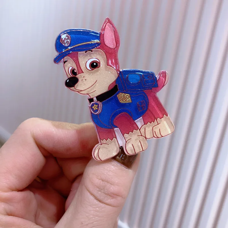 Paw Patrol Cartoon Girls Kawaii Hairpins SPIN MASTER Patrulla Canine Cute Hair Accessories Kids Toys for Children Birthday Gifts