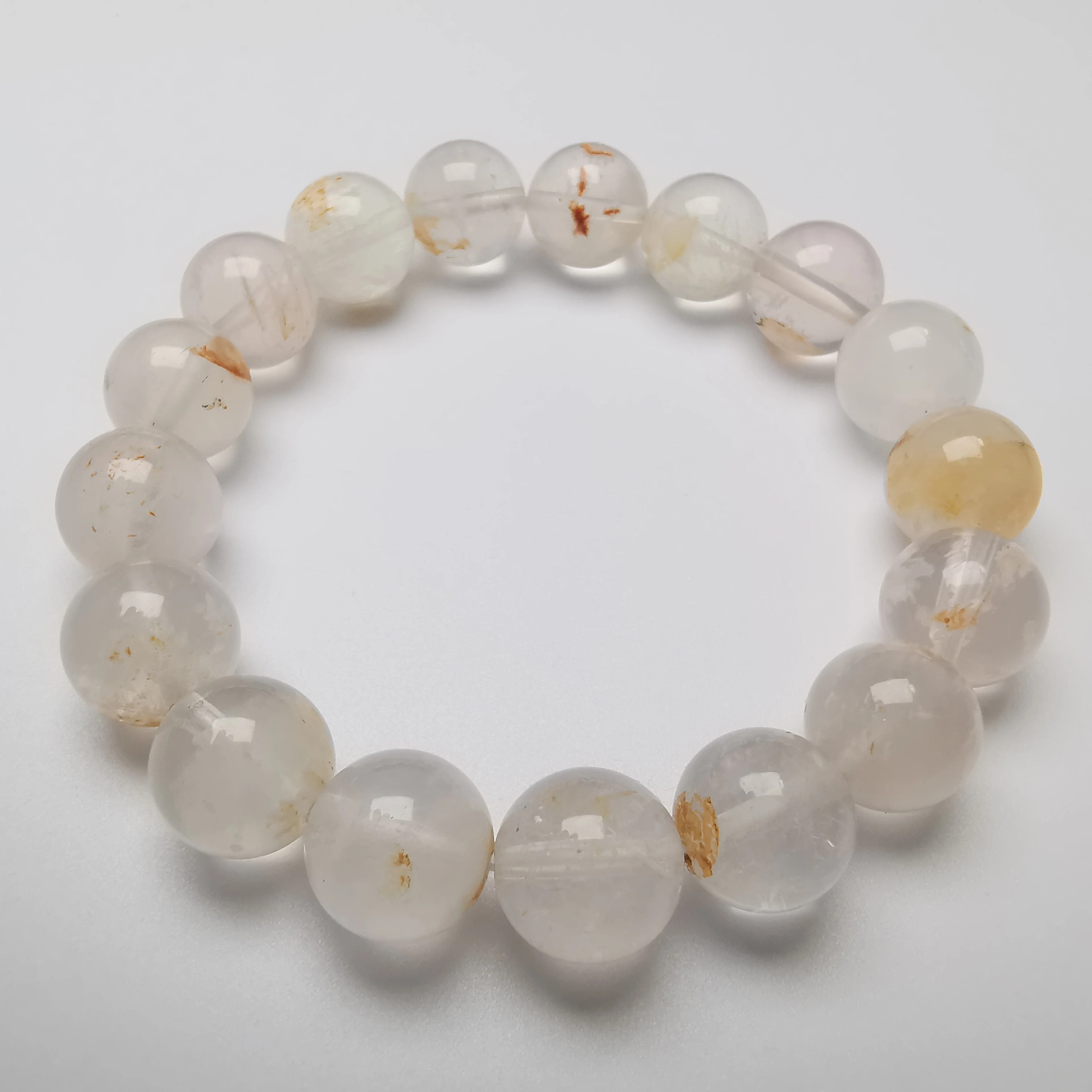 Snowflake powder agate Energy Bracelet