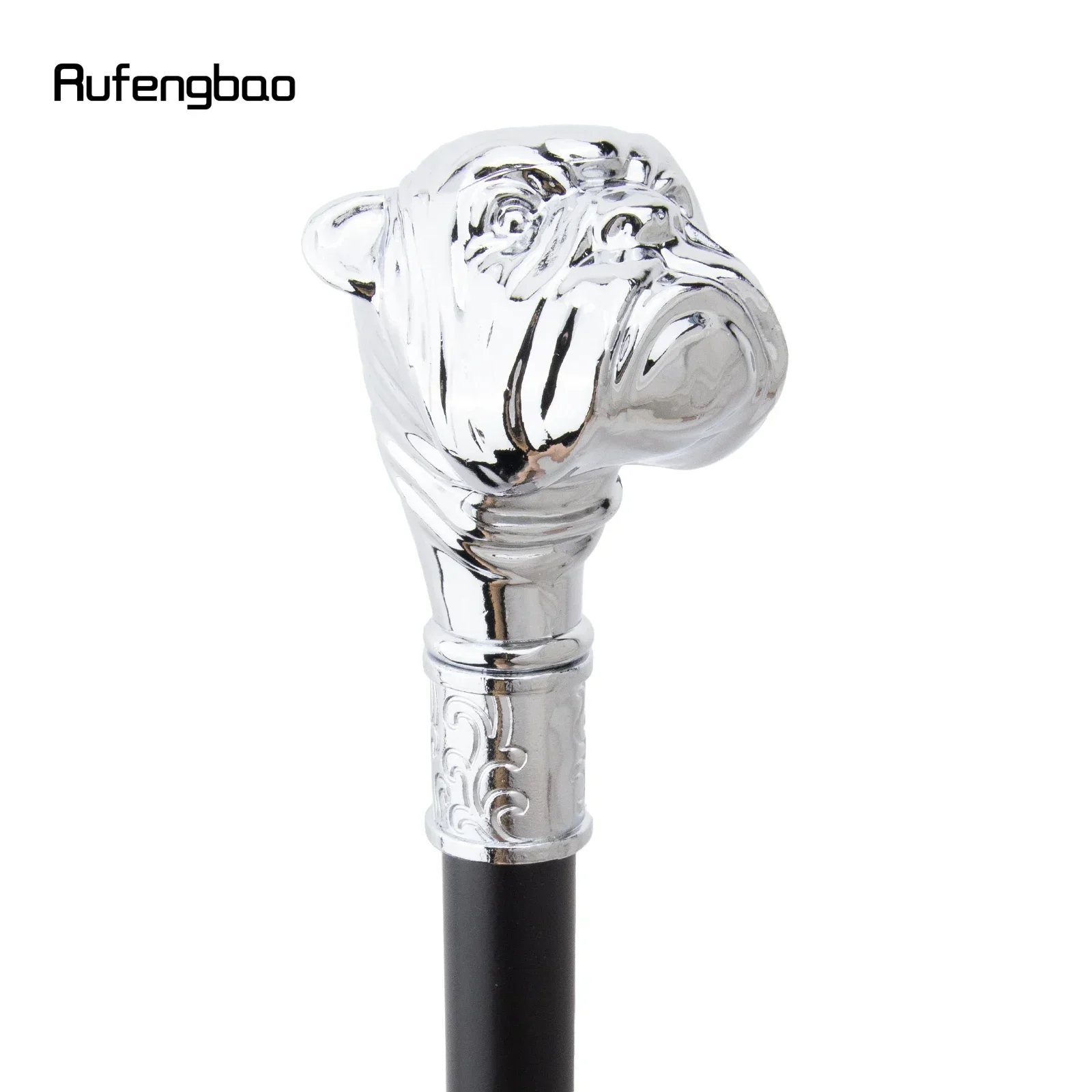 الأبيض اللحية الكلب جرو البكينيز عصا للمشي موضة ديكور عصا للمشي شهم أنيقة تأثيري قصب مقبض Crosier 92 سنتيمتر #2