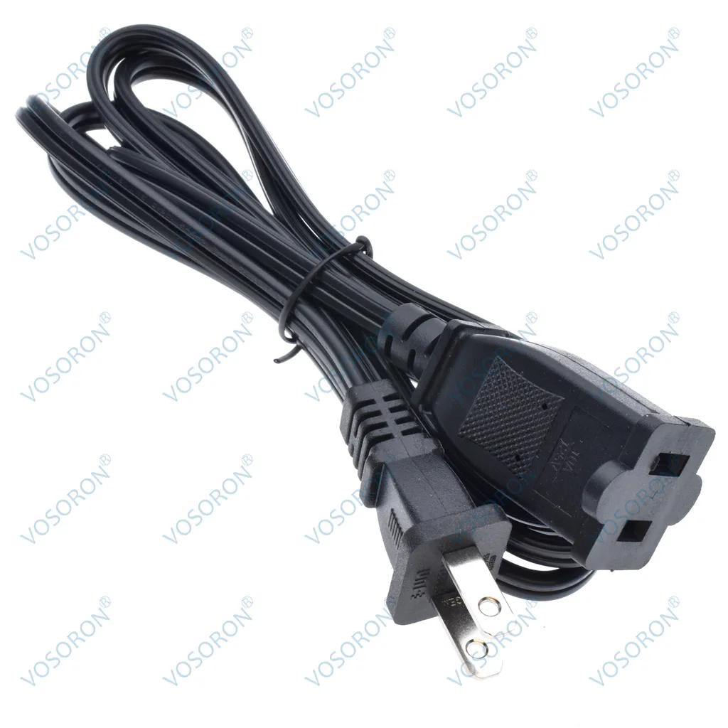 US USA Japan Canada  Power Extension Cable Cord US Plug 1-15P Two Foot To US 1-15R Power Cable Cord 2m/3m
