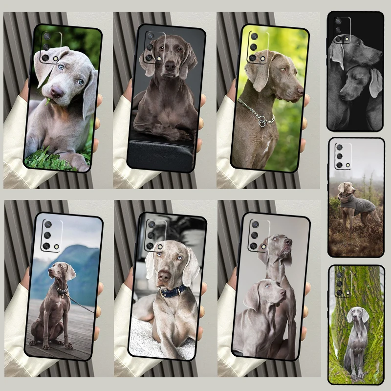 Weimaraner กรณีสุนัขสําหรับ OPPO A91 A93 A96 A76 A16 15 A17 A5 A9 A53 A52 A72 A77 A54 A74 A94 A54S A53S กรณี
