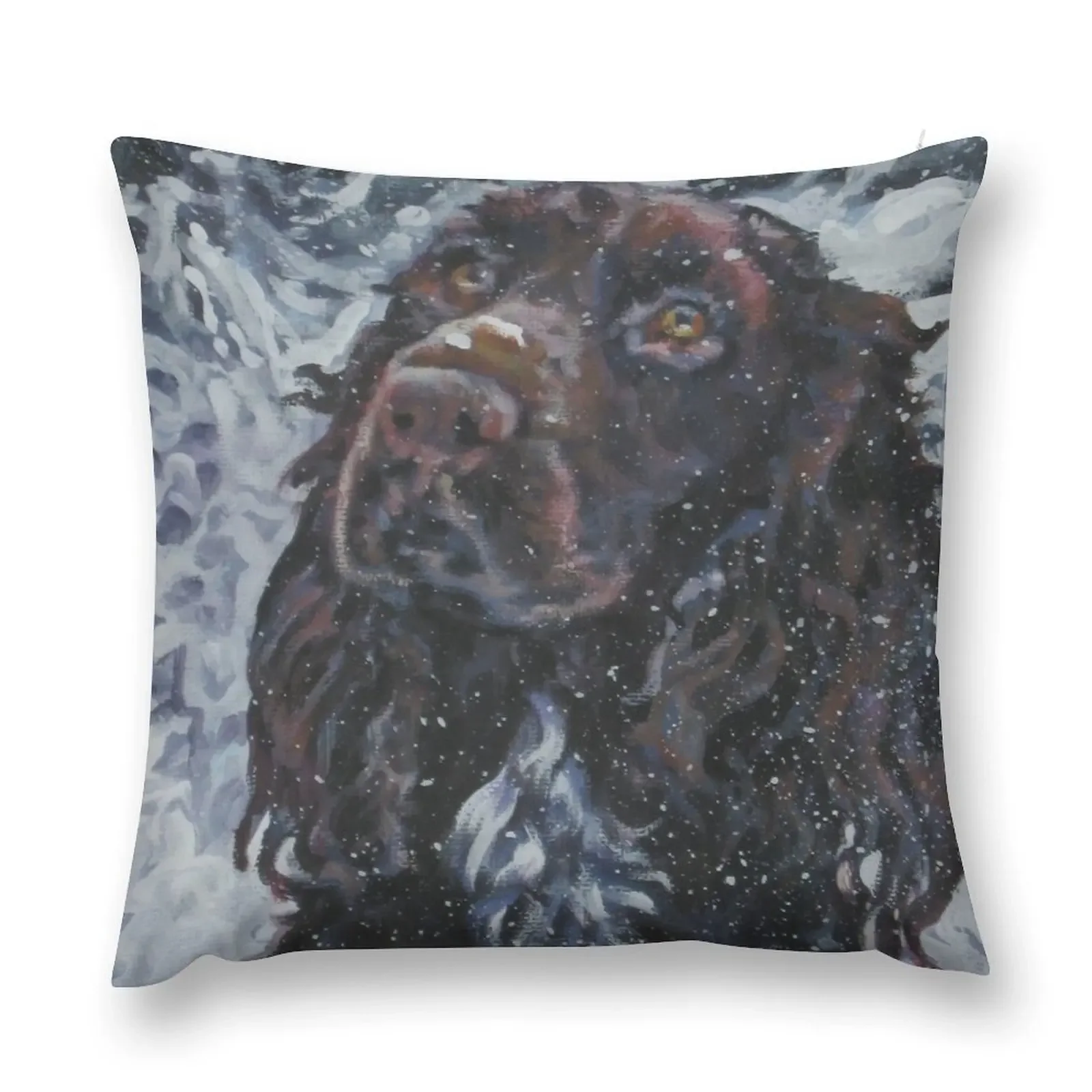 

Field Spaniel Fine Art Painting Throw Pillow New year Pillowcases Cushions For Children pillow