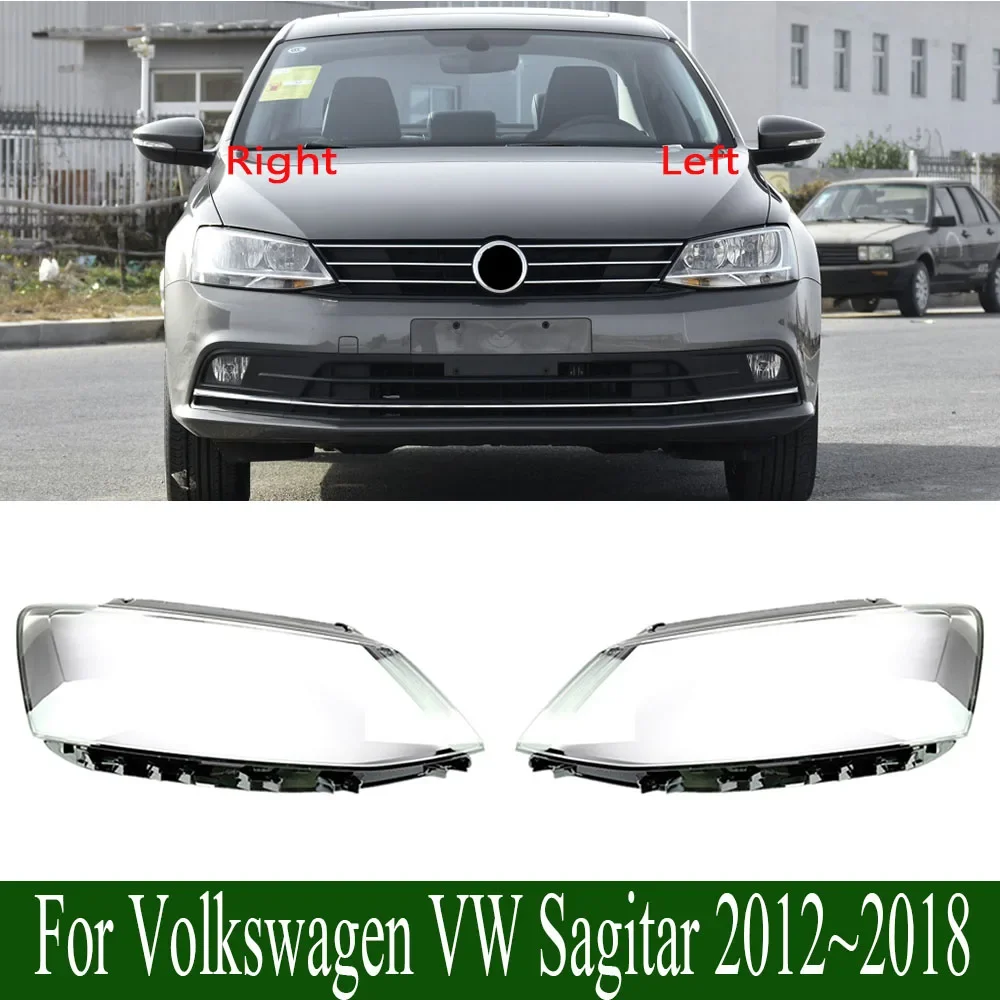 

For Volkswagen VW Sagitar 2012~2018 Car Headlamp Cover Lens Headlight Shell Plexiglass Lamp Shade Transparent Lampshade