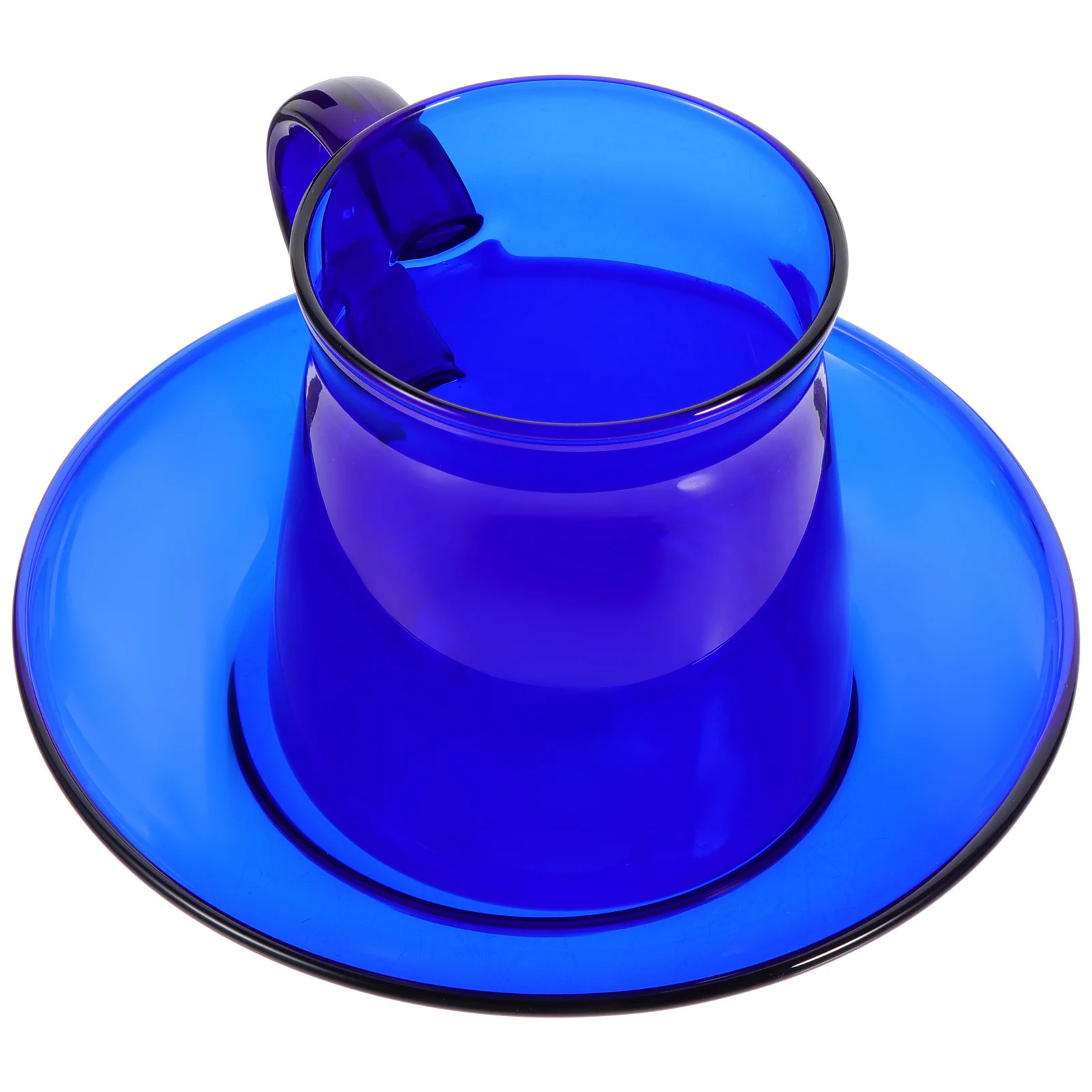 

1Set Retro Glass Coffee Cup with Saucer Simple Stylish Home Afternoon Tea Cups Drinkware Coffee Cup Afternoon Tea Cups