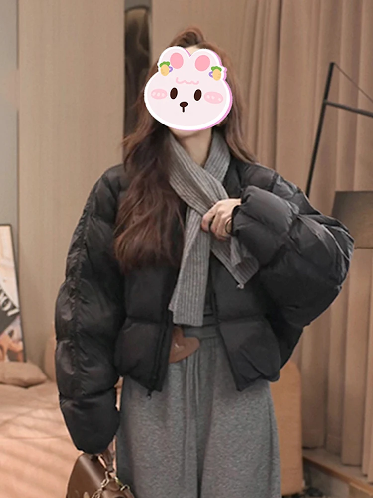 เสื้อผ้าฝ้ายทรงกลมทันสมัยสำหรับผู้หญิง ฤดูหนาว รุ่นใหม่ สไตล์หลวม สบาย ใส่แล้วดูผอม  ใช้งานได้หลากหลาย