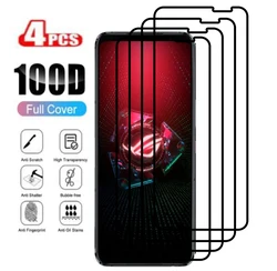 4PCS Full Coverage Protective Glass For Asus ROG Phone 5 3 2 Screen Protector For Rog Phone 5 Pro Ultimate 3 Strix ZS661KS
