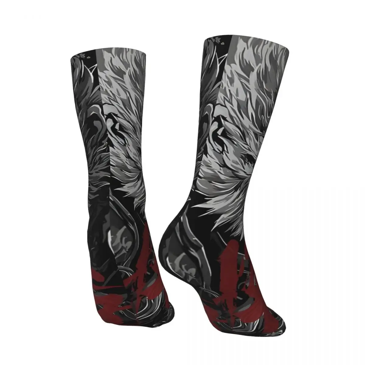 Crazy compression 2024 The Most Popular Game Sock for Men Vintage Black Myth WuKong Quality Pattern Crew Sock Novelty