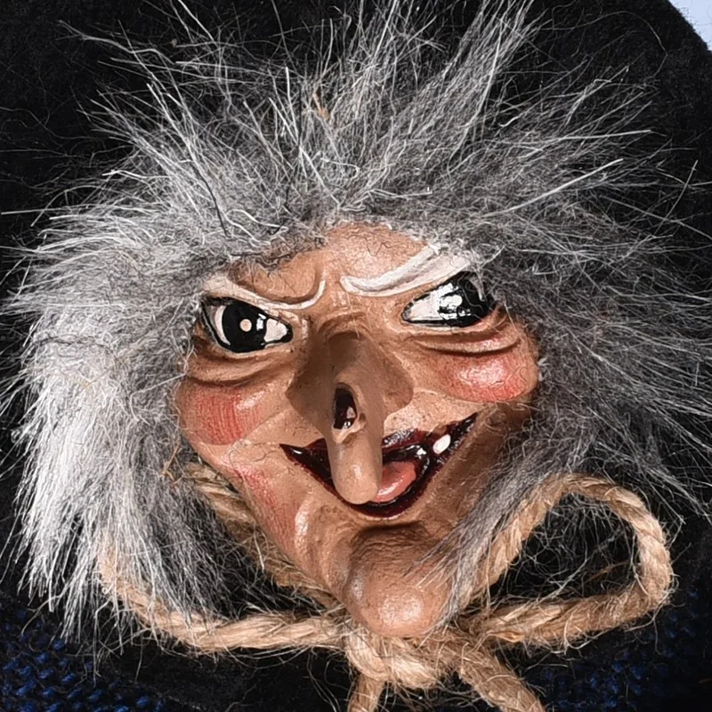 

Halloween Horror Witch Broom Pendant Ghost Festival Party Props Happy Halloween Day Sackcloth Witch Magic Broom Door Hanging