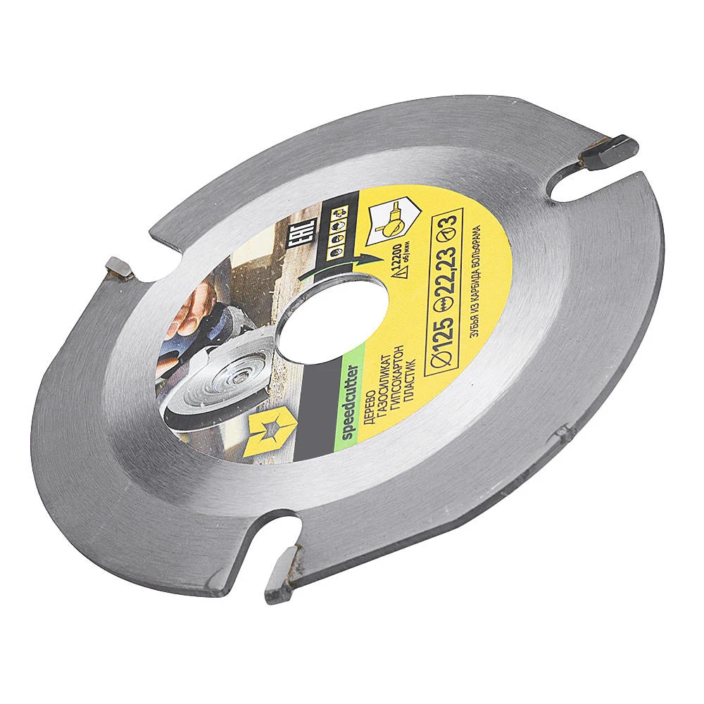 Disco amoladora de hoja de sierra Circular 3T de 125mm, disco de corte de madera con punta de carburo, disco de tallado de madera