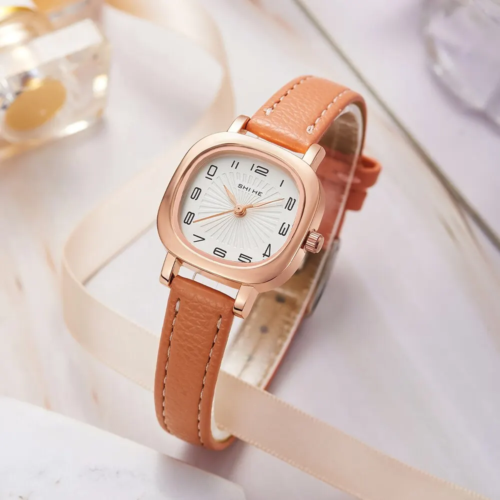 2023 New Watch Women Small Light Luxury Women Students Small Dial Simple Temperament Small Ins Women Quartz Watch