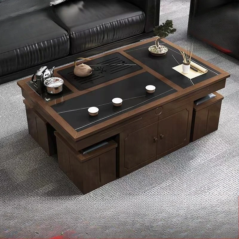 Kettle Fire Stone Tea Table Chair Tea Set Integrated Slate Home Office Tea Table