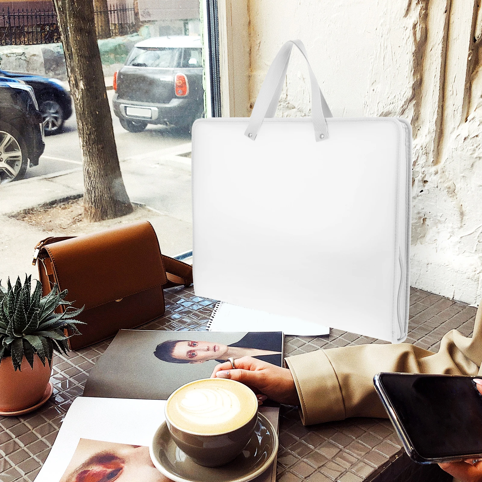 المحمولة الفن محفظة مقاوم للماء الأوساخ مقاومة منظم الملفات لأوراق الامتحانات وثائق رسم طالب أوراق الاختبار مجلد الفن #5