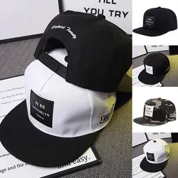 Taped Hip Hop Hat Mens And Womens Outdoor Sunblock Visor Flat Brim Baseball Cap