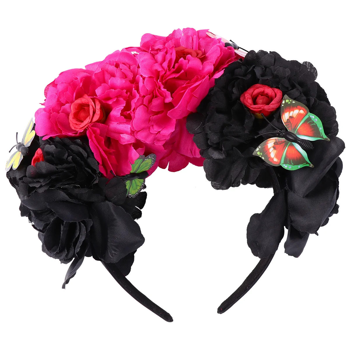 Halloween Peony Butterfly Headwear Headband Hair Accessories Ties Hoop Flower Crown Clothing Miss