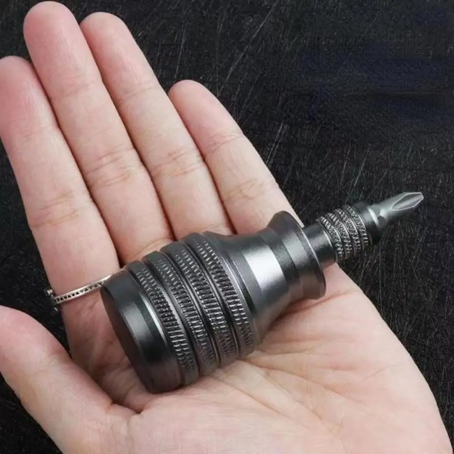 

7-in-1 S2 Alloy Steel Mini Screwdriver Set 1/4 Inch Magnetic Titanium Screwdriver Bits Household Repair Hand Tools