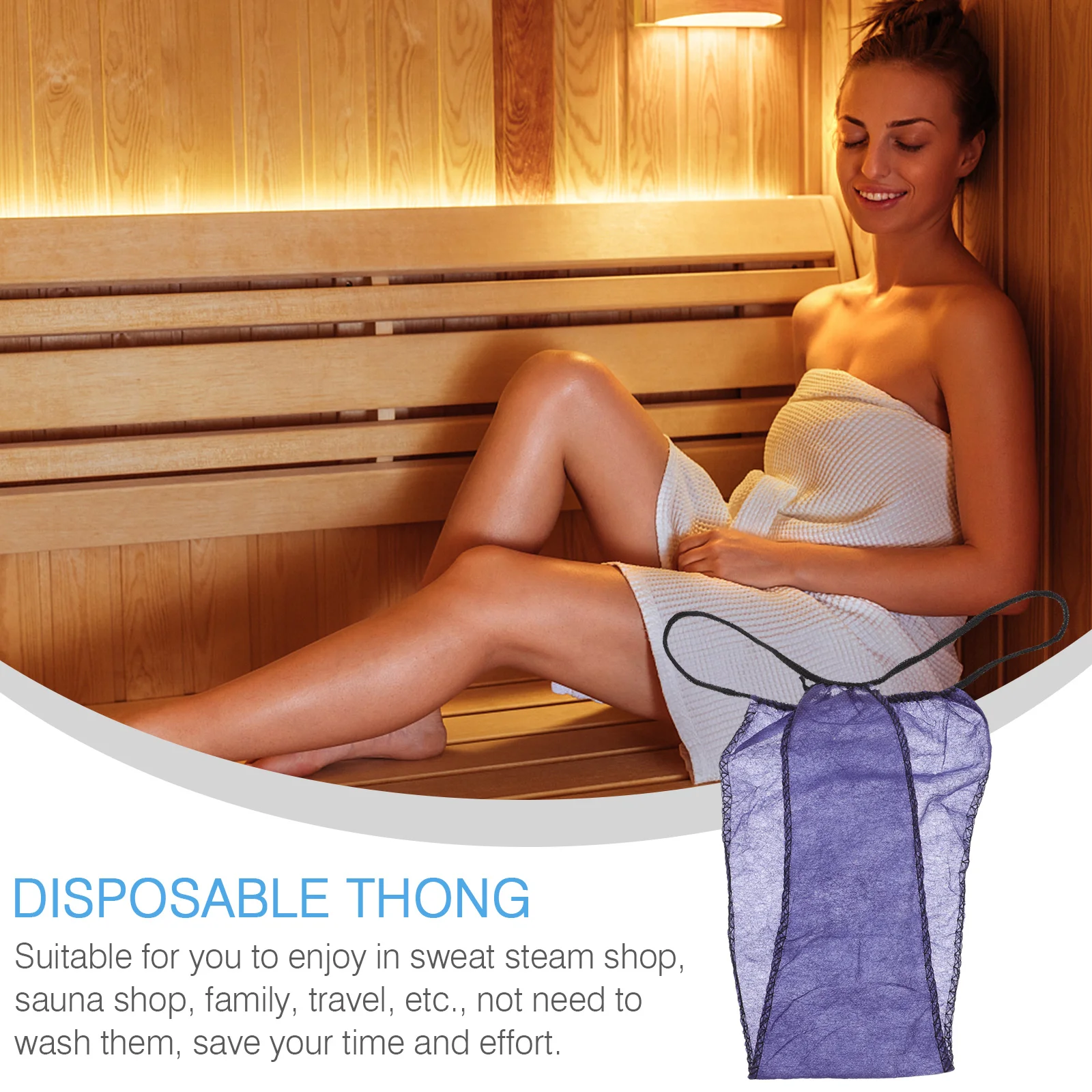 20 Pcs Panties Thong Women Travel Disposable Sauna Lady Breathable Non-woven Fabric Women's