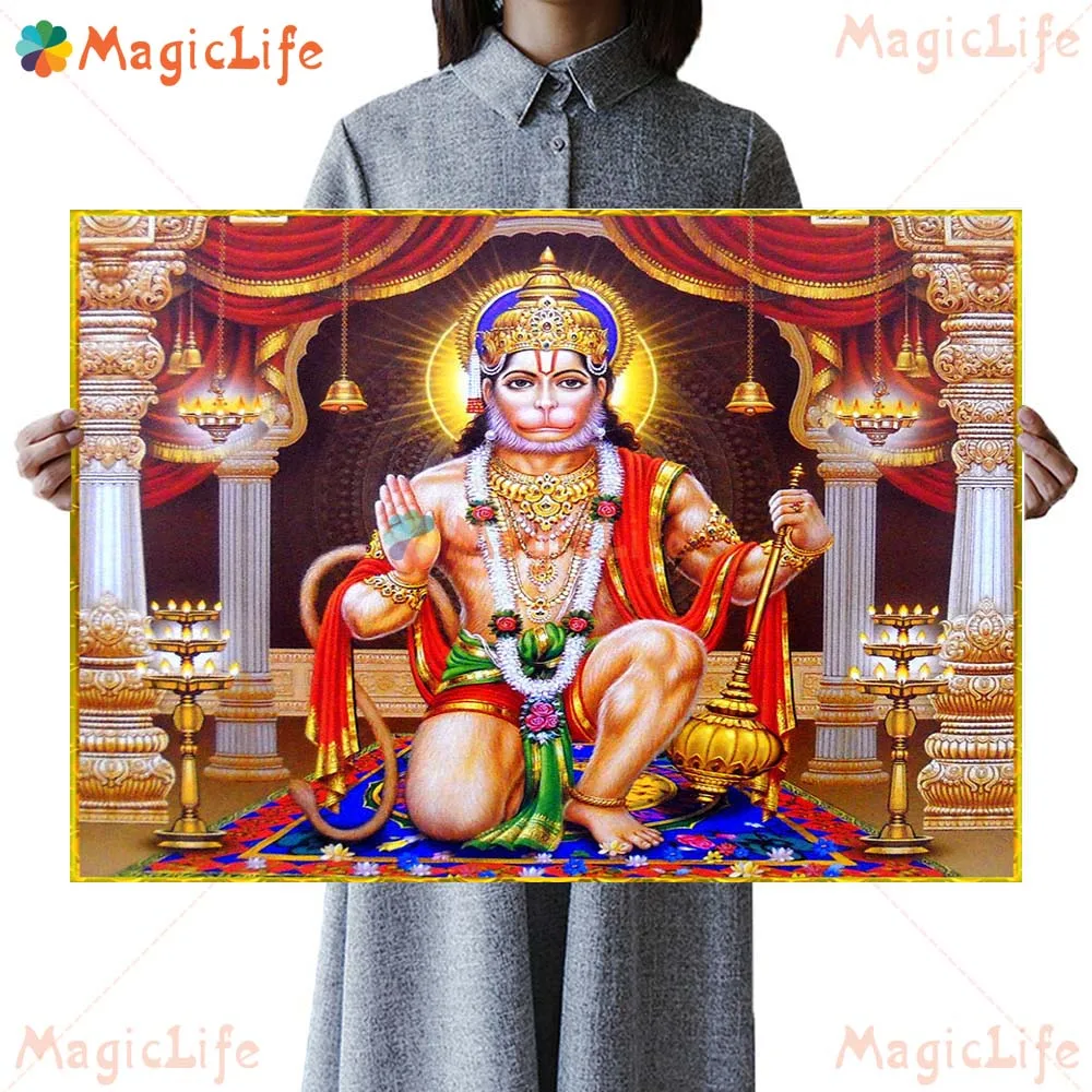 Hinduism Shiva Hanuman Kali Goddess Prints Posters Wall Pictures For Living Room Decor Poster Wall Art Canvas Painting Unframed