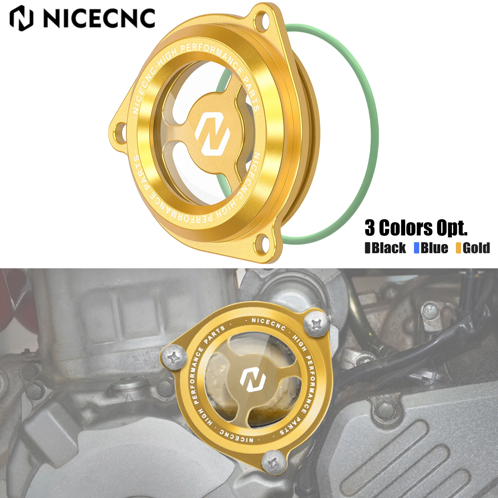 

NICECNC For 2024 Suzuki DR-Z400 DR-Z400S DR-Z400SM DR-Z4S DR-Z4SM 2000-2024 Motorcycle Engine Starter Cover Guard Transparent